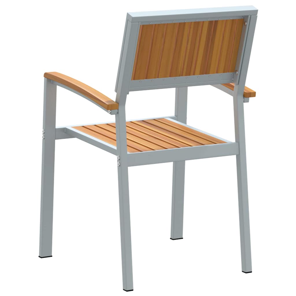 Stolica koja se može slagati 8 pcs Smeđa 56 x 57 x 87 cm