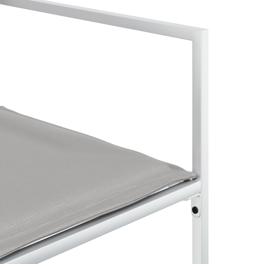 9-dijelni vrtni blagovaonski set s jastucima bijeli tekstilena