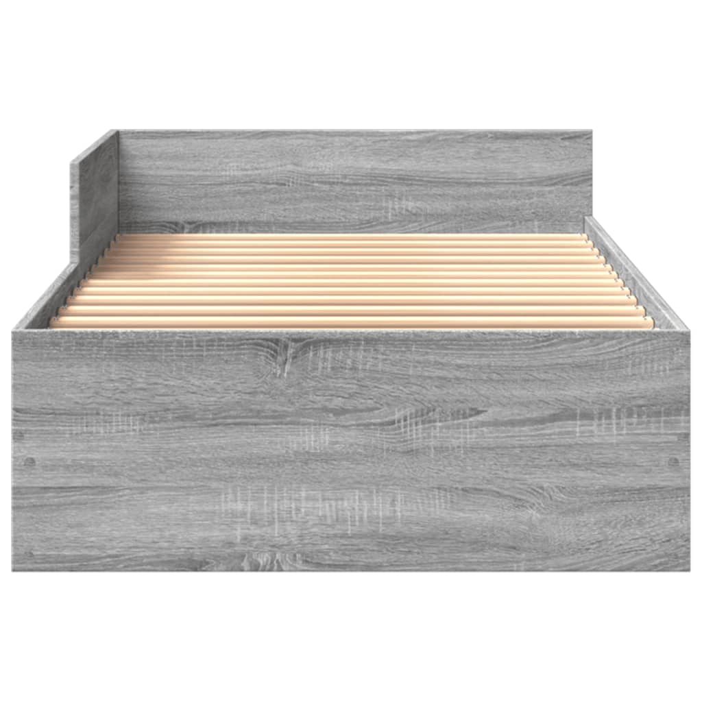 Okvir za krevet boja hrasta 90x200 cm od konstruiranog drva