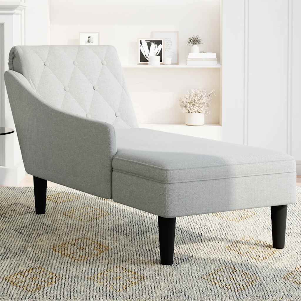 Počivaljka od tkanine s jastukom i rukonaslonom oblačnosiva