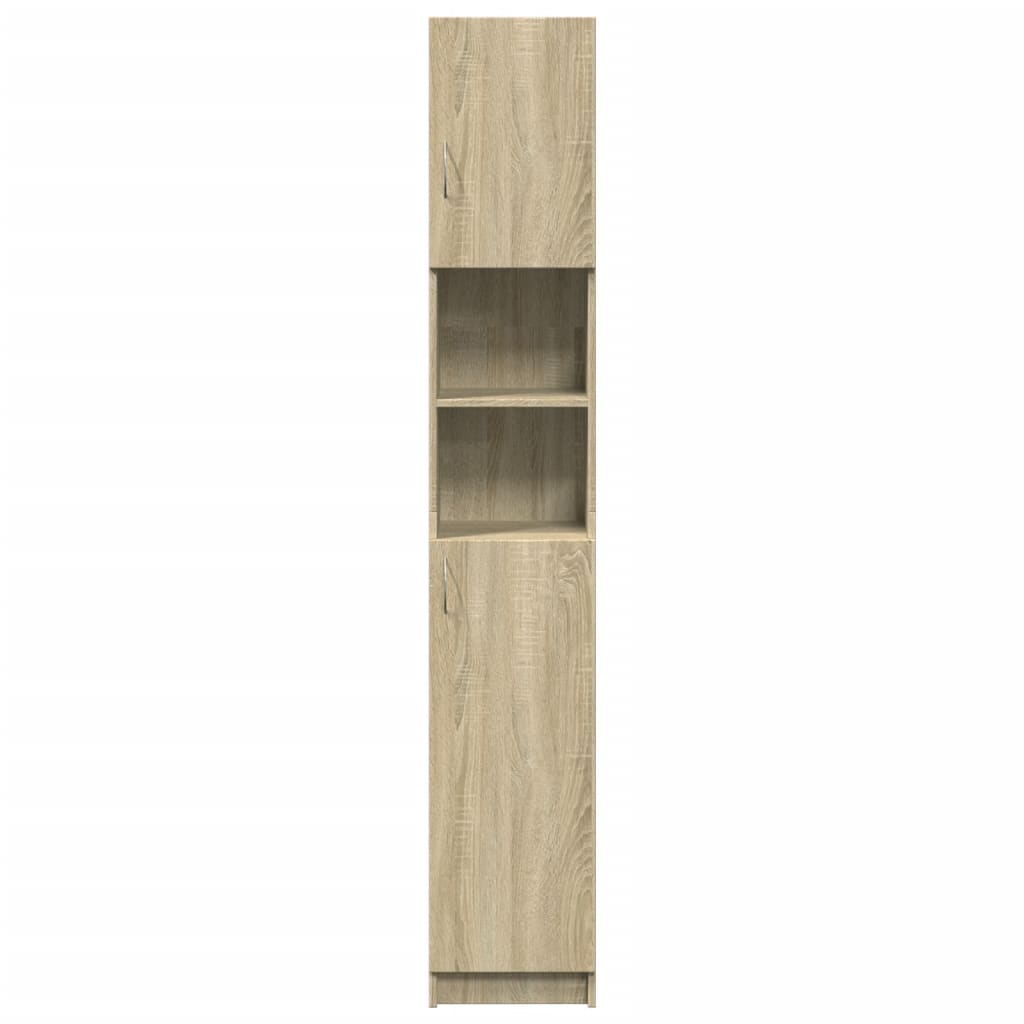 Kupaonski ormarić boja hrasta 32x25,5x190 cm konstruirano drvo
