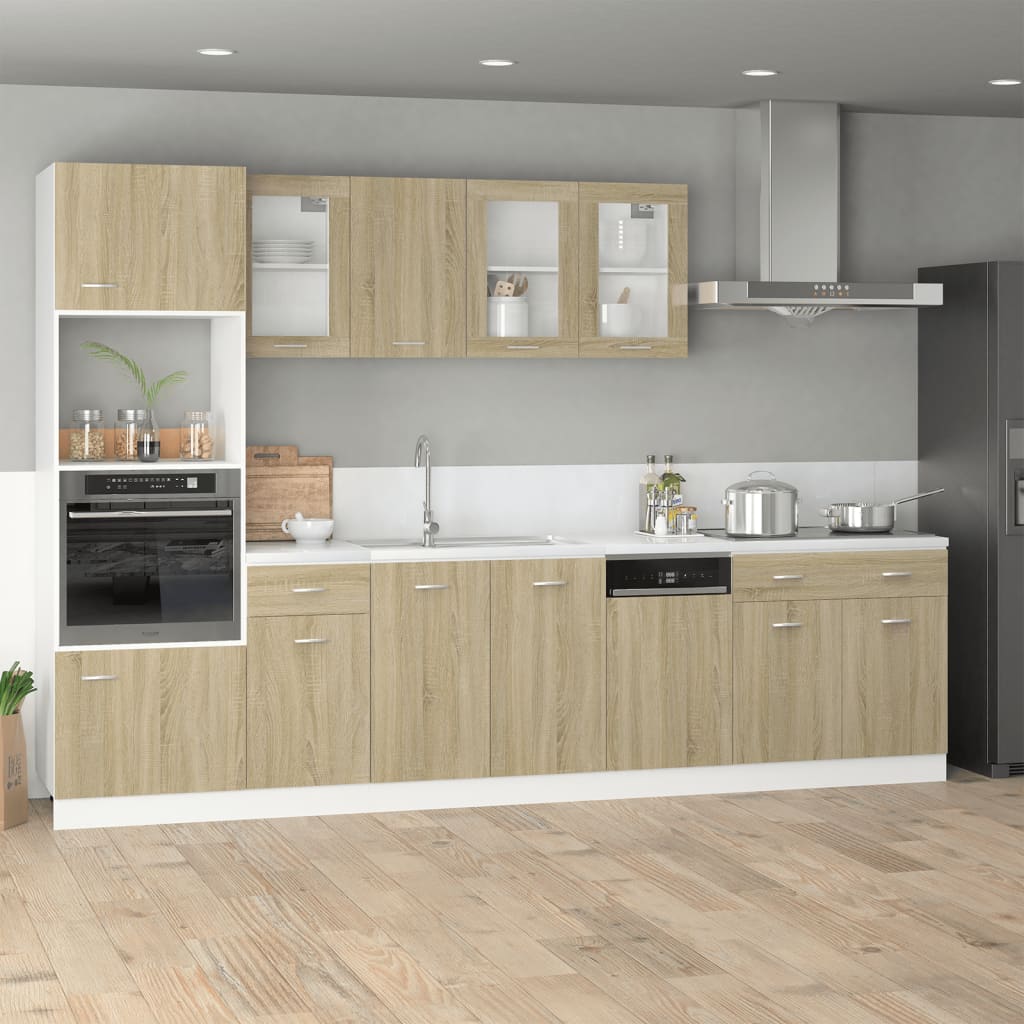 Ormarić za mikrovalnu pećnicu "Lyon" Sonoma hrast 60x57x207 cm Inženirsko drvo