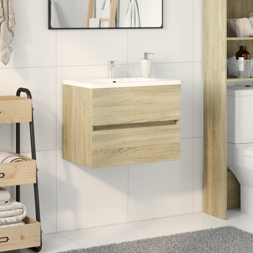 Ormarić za umivaonik boja hrasta sonome 60x38,5x45 cm iverica