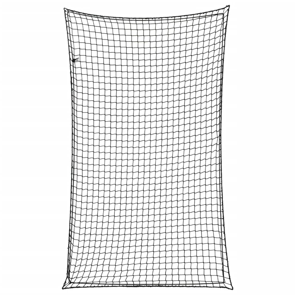 Mreža za prikolicu s elastičnim užetom crna 5 x 3 m PP