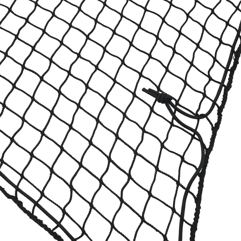 Mreža za prikolicu s elastičnim užetom crna 5 x 3,5 m PP