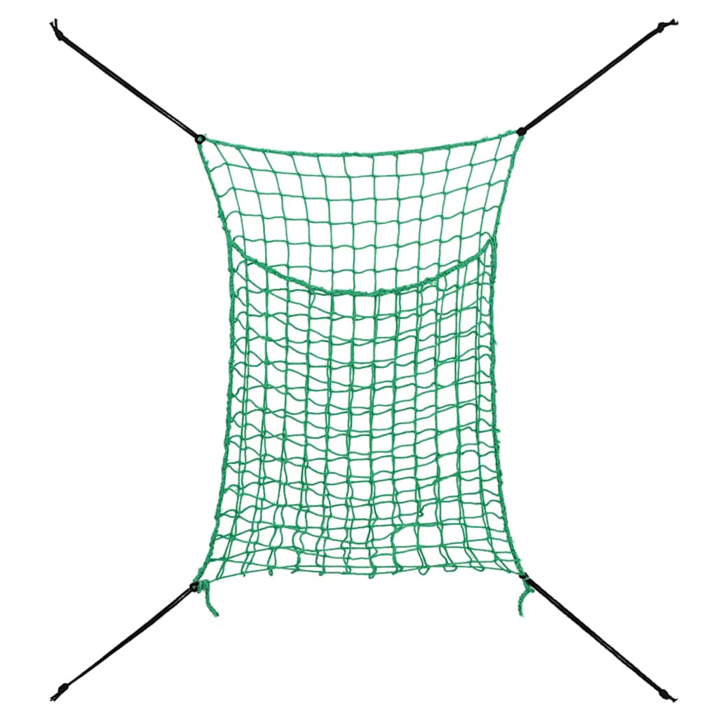 Mreže za sijeno 2 kom pravokutne zelene 200x120 cm PP