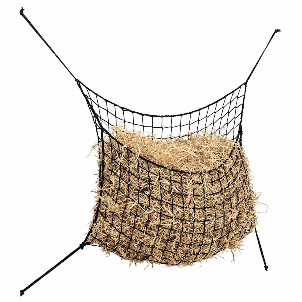 Mreže za sijeno 2 kom pravokutne crna 150x90 cm PP