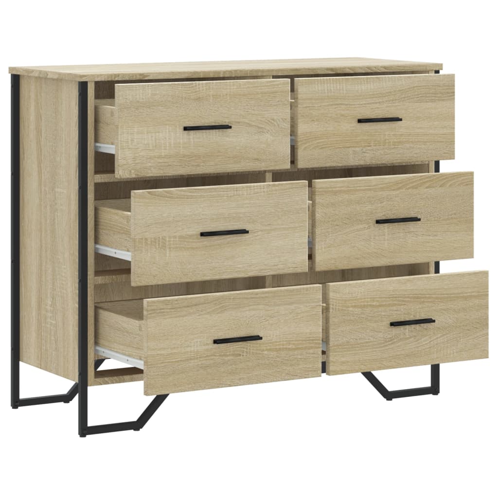 Komoda boja hrasta sonome 91x35,5x74,5 cm konstruirano drvo