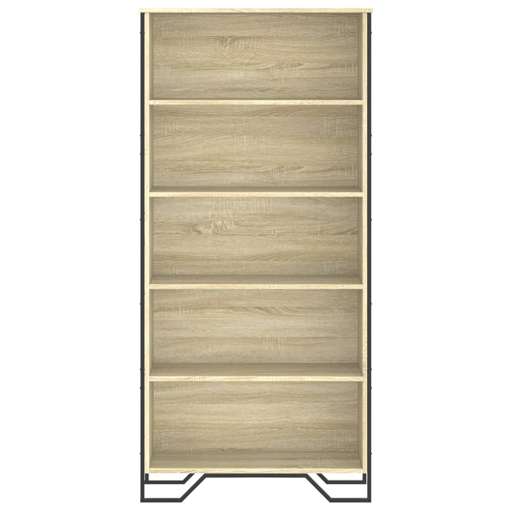 Ormarić za knjige boja hrasta 80x31x169 cm konstruirano drvo