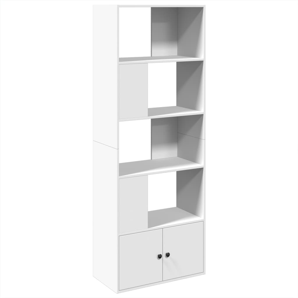Regal za knjige bijeli 70 x 36 x 189 cm od konstruiranog drva