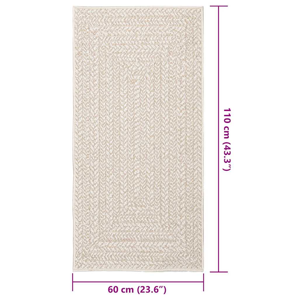 Tepih ZIZUR 60 x 110 cm s izgledom jute unutarnji i vanjski
