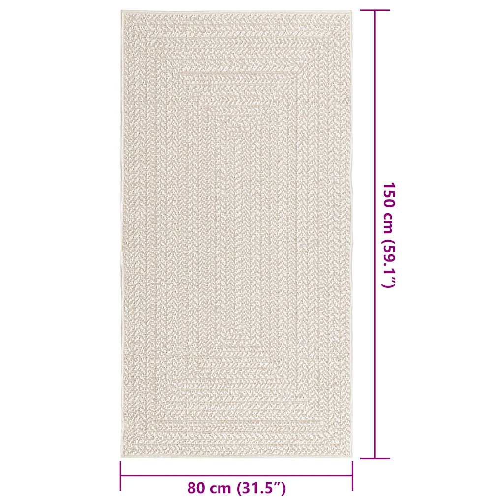 Tepih ZIZUR 80 x 150 cm s izgledom jute unutarnji i vanjski