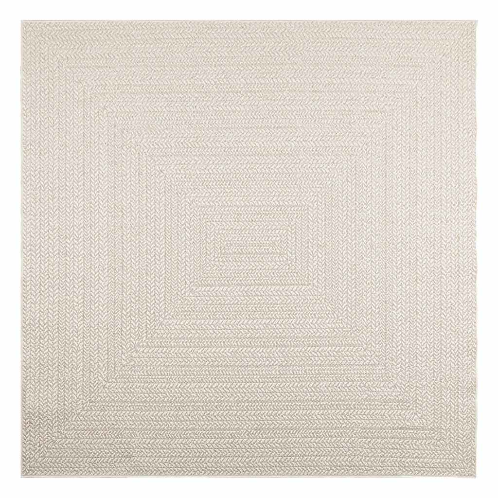 Tepih ZIZUR 200 x 200 cm s izgledom jute unutarnji i vanjski