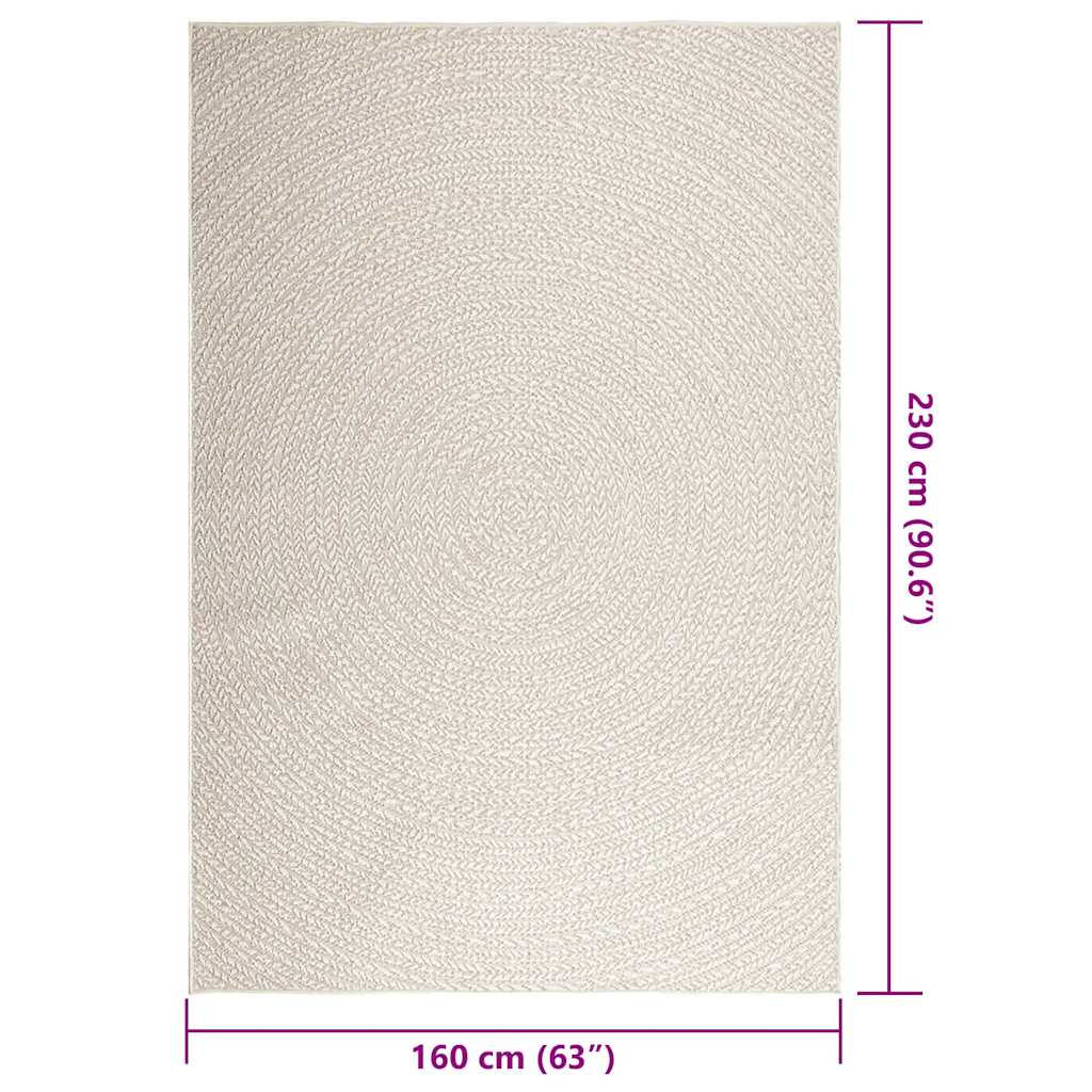 Tepih ZIZUR 160 x 230 cm s izgledom jute unutarnji i vanjski