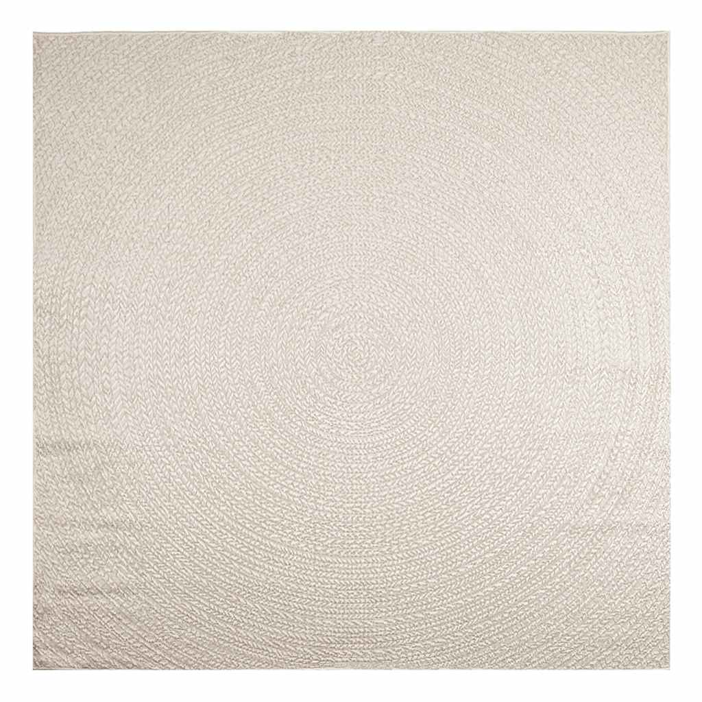 Tepih ZIZUR 240 x 240 cm s izgledom jute unutarnji i vanjski