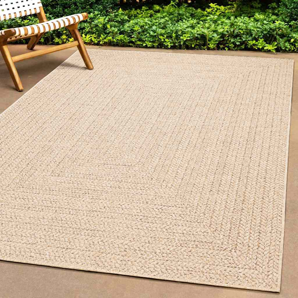 Tepih ZIZUR bež 60 x 110 cm s izgledom jute unutarnji i vanjski