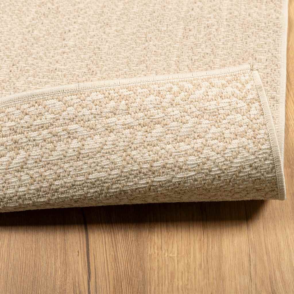 Tepih ZIZUR bež 80 x 150 cm s izgledom jute unutarnji i vanjski