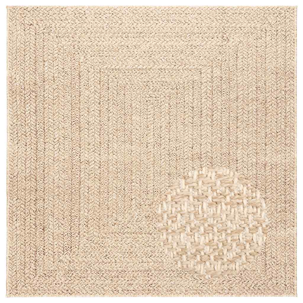 Tepih ZIZUR 120 x 120 cm s izgledom jute unutarnji i vanjski