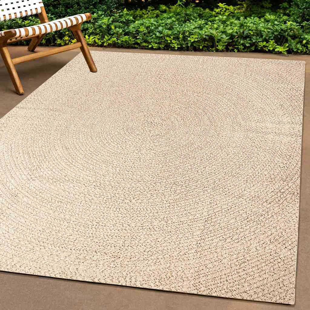 Tepih ZIZUR bež 80 x 150 cm s izgledom jute unutarnji i vanjski