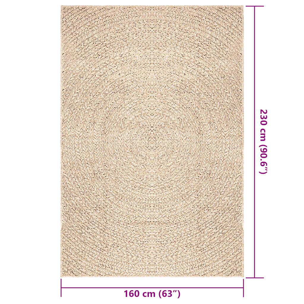 Tepih ZIZUR 160 x 230 cm s izgledom jute unutarnji i vanjski