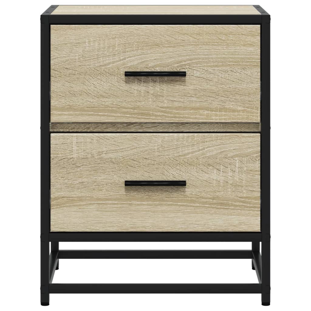 Noćni ormarići 2 kom boja hrasta 40x31x50 cm konstruirano drvo