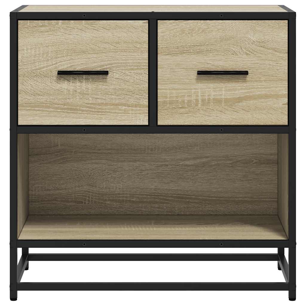 Noćni ormarić Sonoma hrast 60x31x60cm Konstruirano drvo i metal