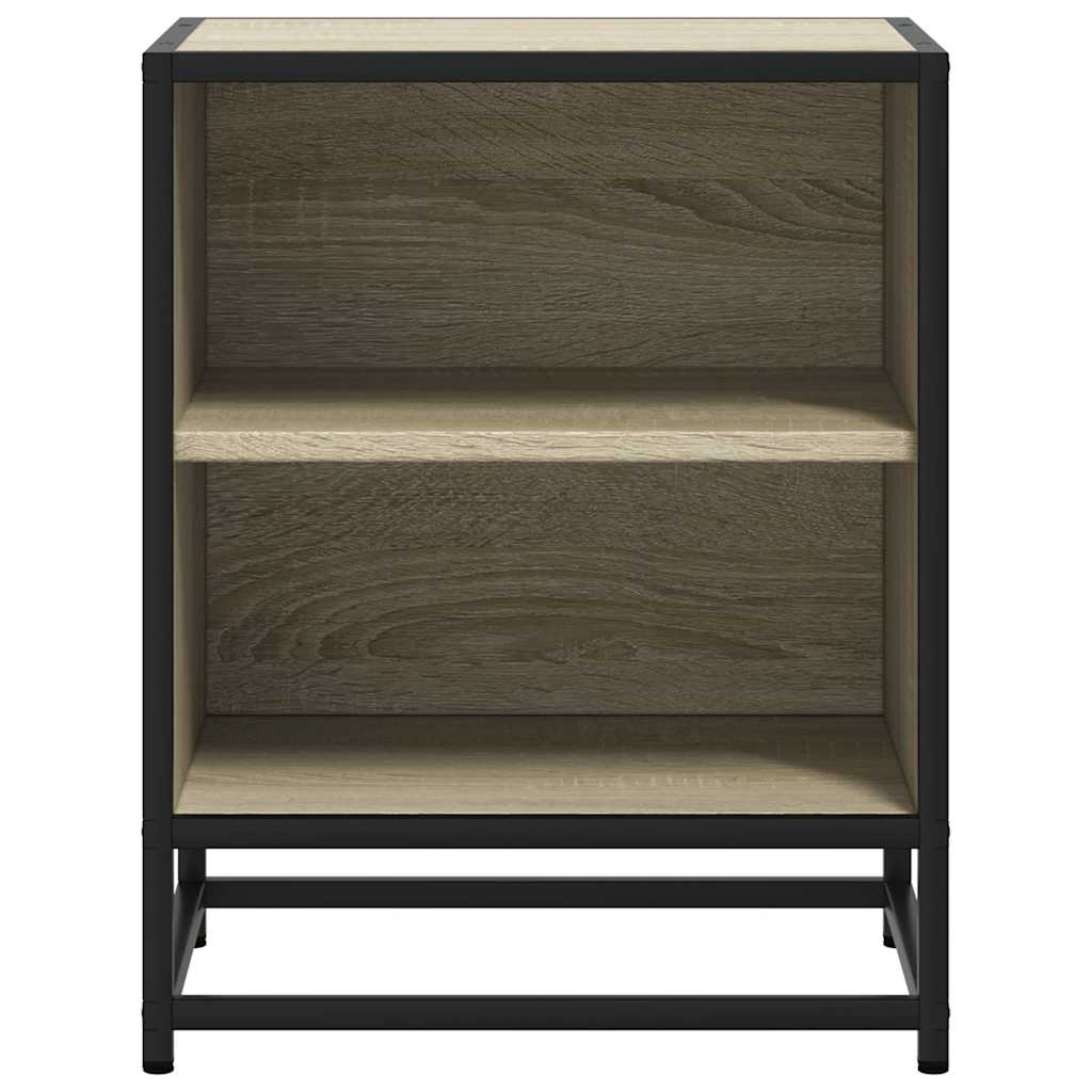 Noćni ormarić Sonoma hrast 40x31x50cm Konstruirano drvo i metal