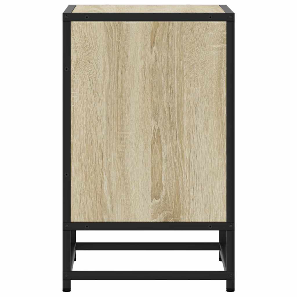 Noćni ormarić Sonoma hrast 40x31x50cm Konstruirano drvo i metal