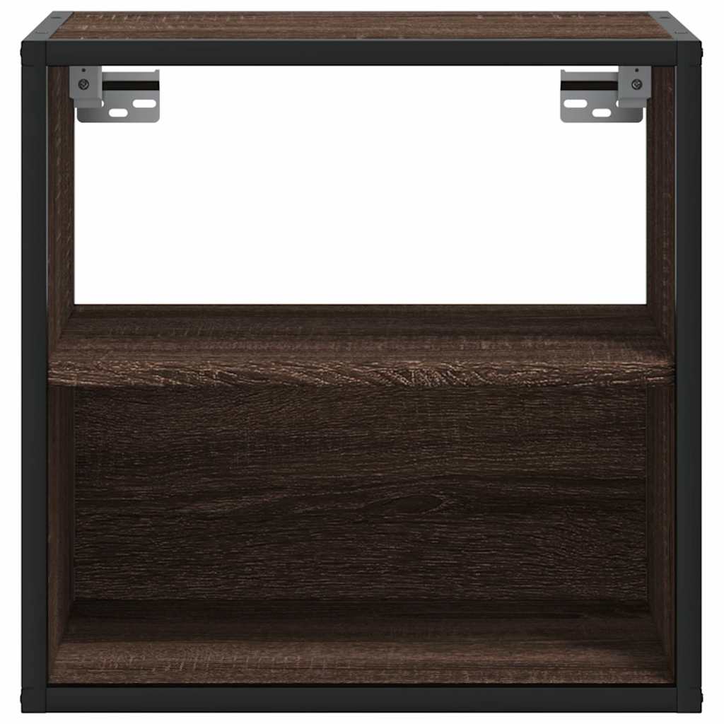 Zidni noćni ormarići 2 kom smeđi hrast 40x31x39,5 cm