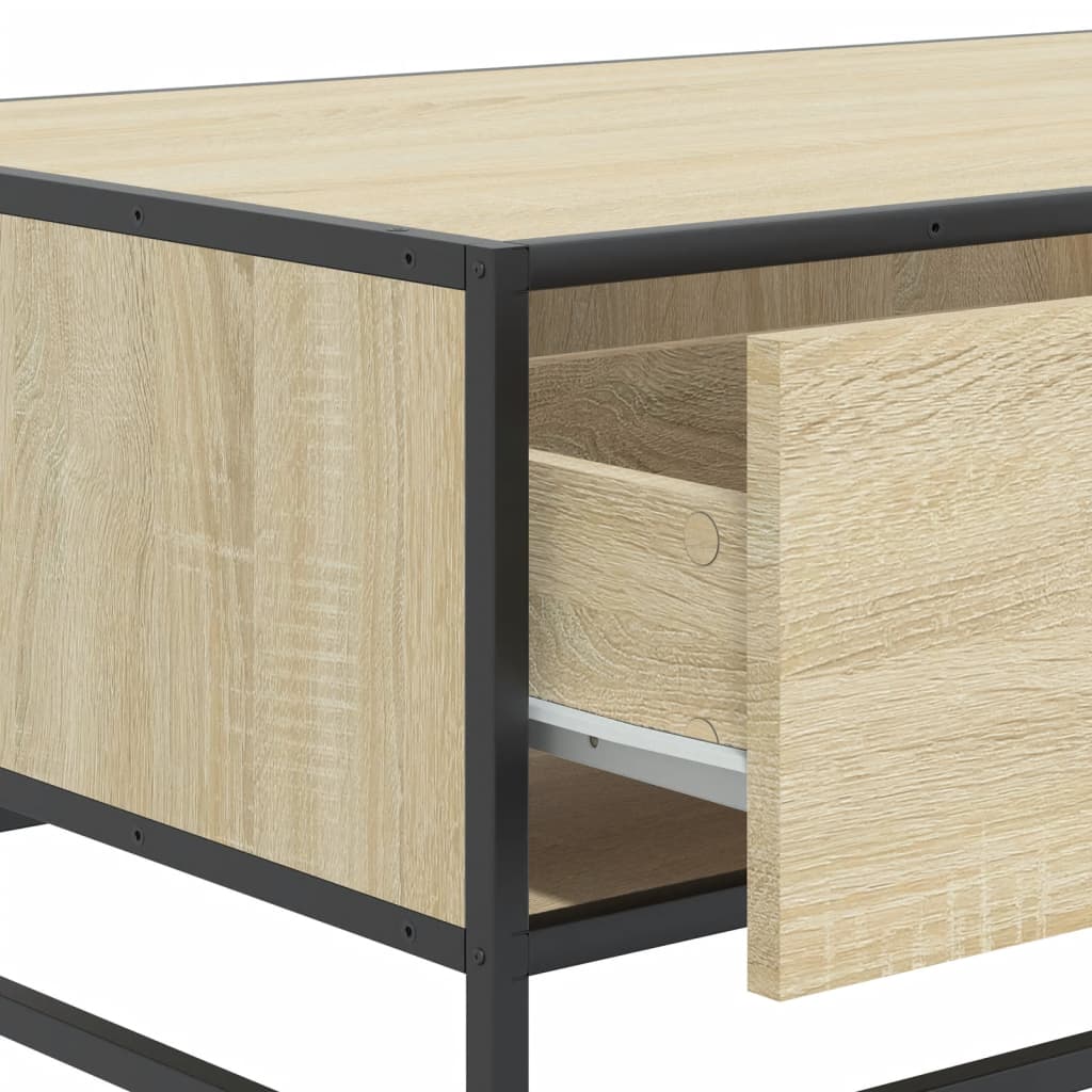 Stolić za kavu boja hrasta sonome 90x57x35 cm od drva i metala