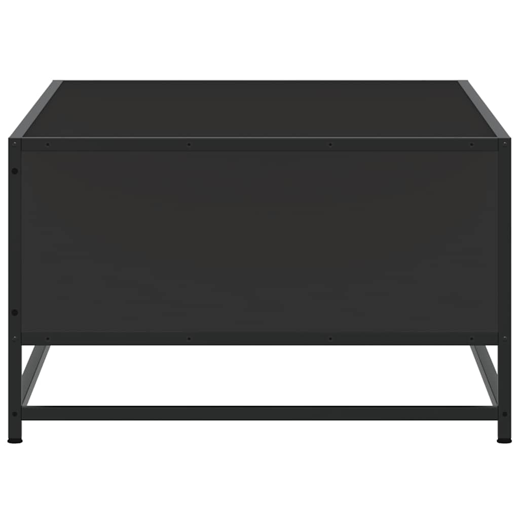 Stolić za kavu crni 100x57x35 cm konstruirano drvo i metal
