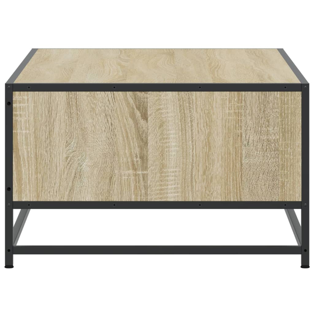 Stolić za kavu boja hrasta sonome 100x57x35 cm od drva i metala
