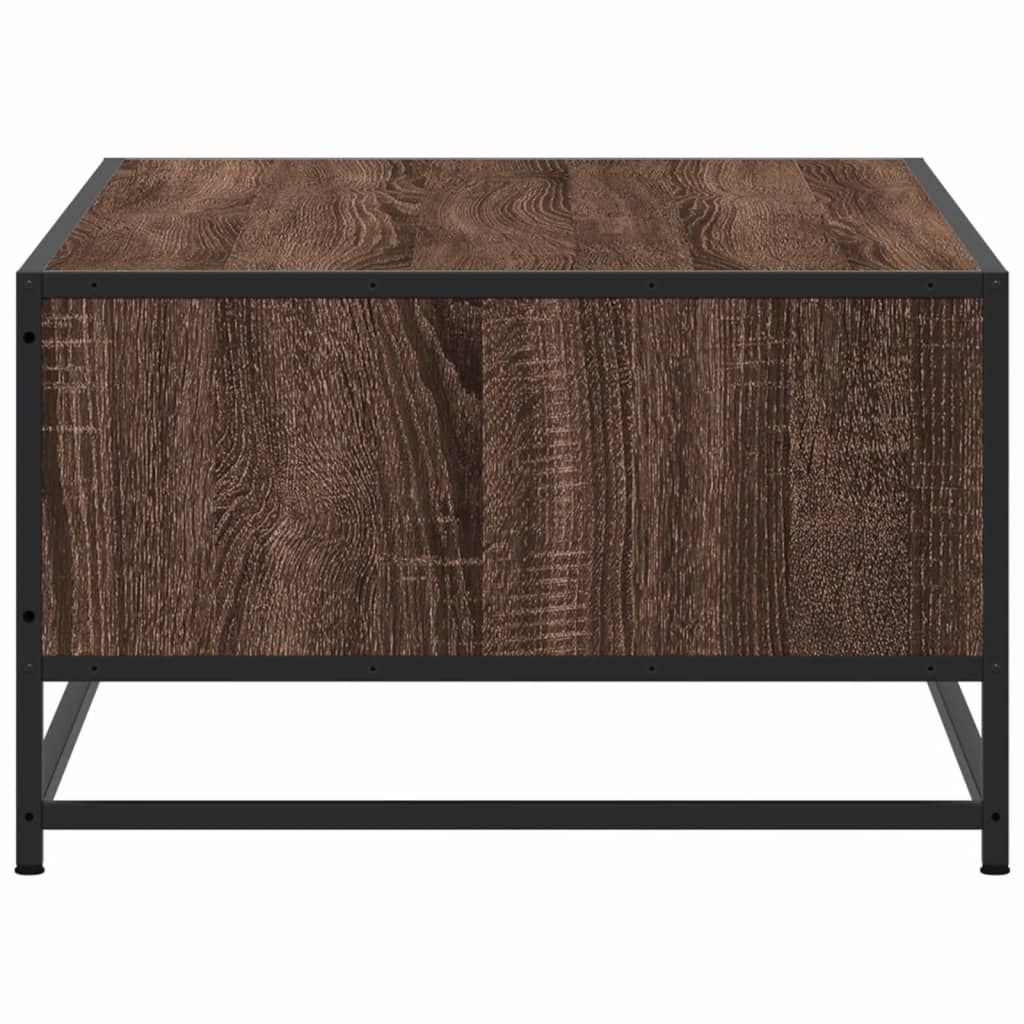 Stolić za kavu boja smeđeg hrasta 100x57x35 cm od drva i metala