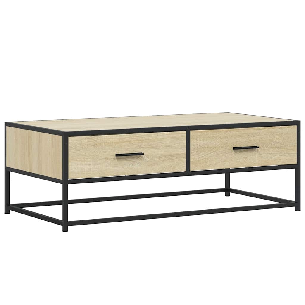 Stolić za kavu boja hrasta sonome 100x50x35 cm od drva i metala