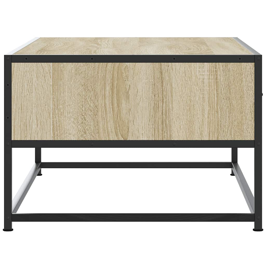 Stolić za kavu boja hrasta sonome 100x50x35 cm od drva i metala