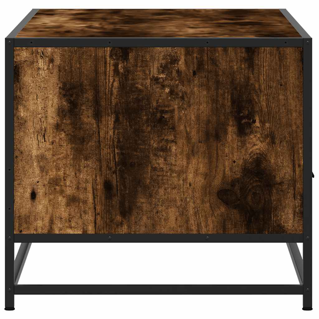 Stolić za kavu boja hrasta 100x50x45 cm od drva i metala