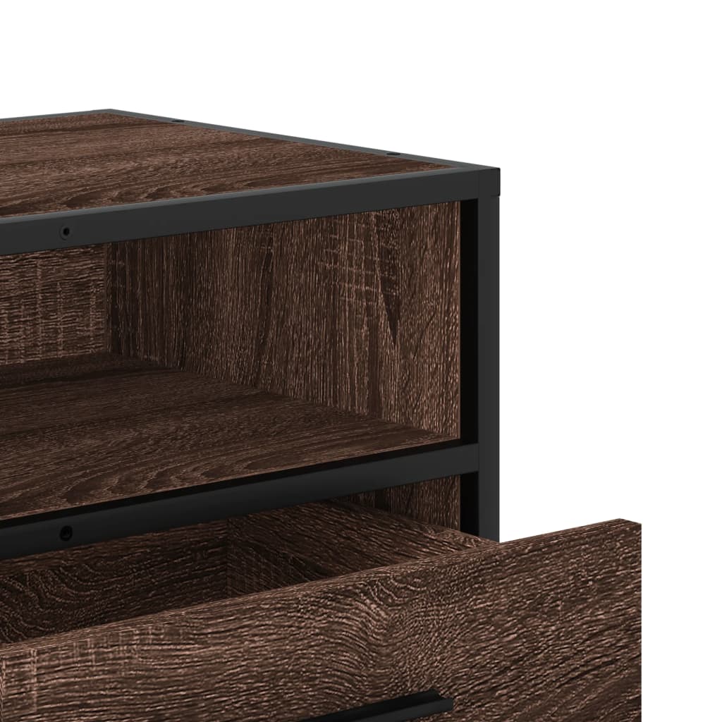 TV ormarić boja smeđeg hrasta 80x34,5x40 cm konstruirano