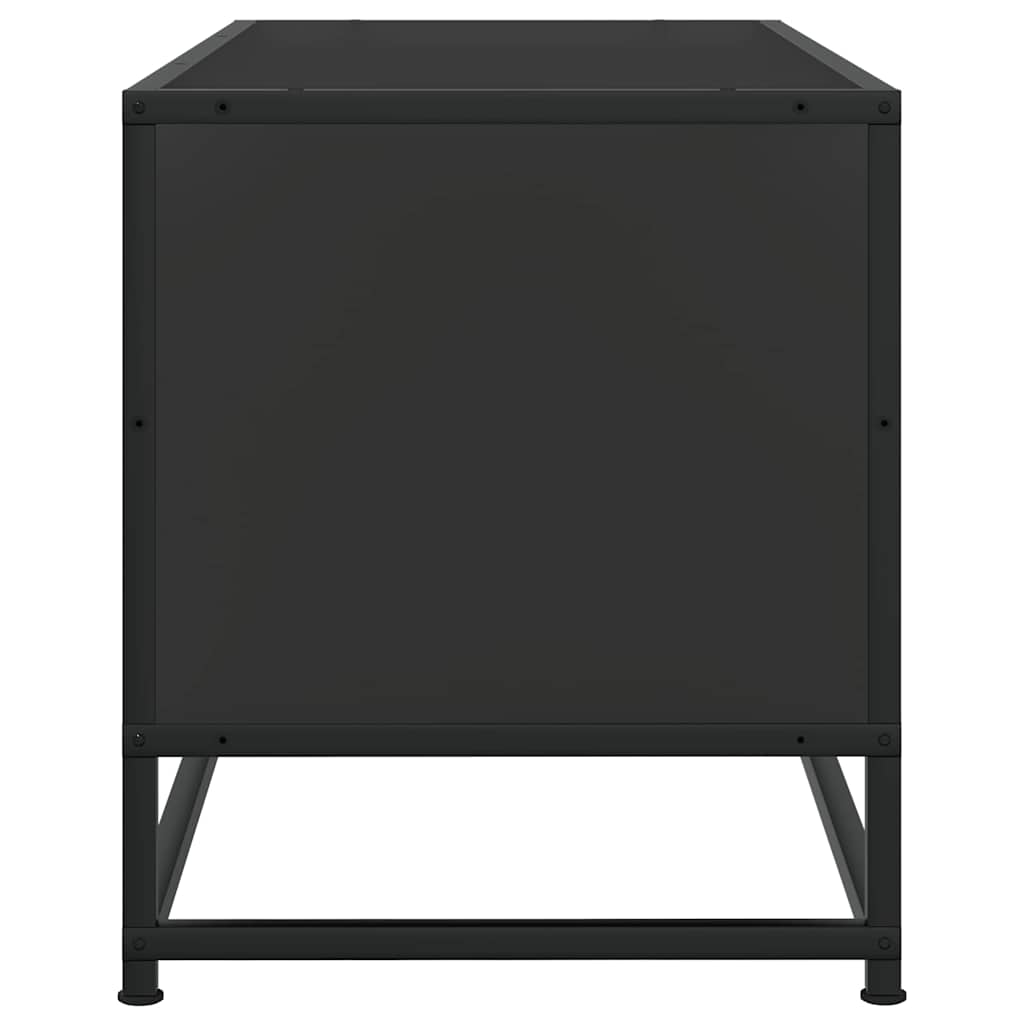 TV ormarić crni 100x34,5x40 cm Konstruirano drvo i metal