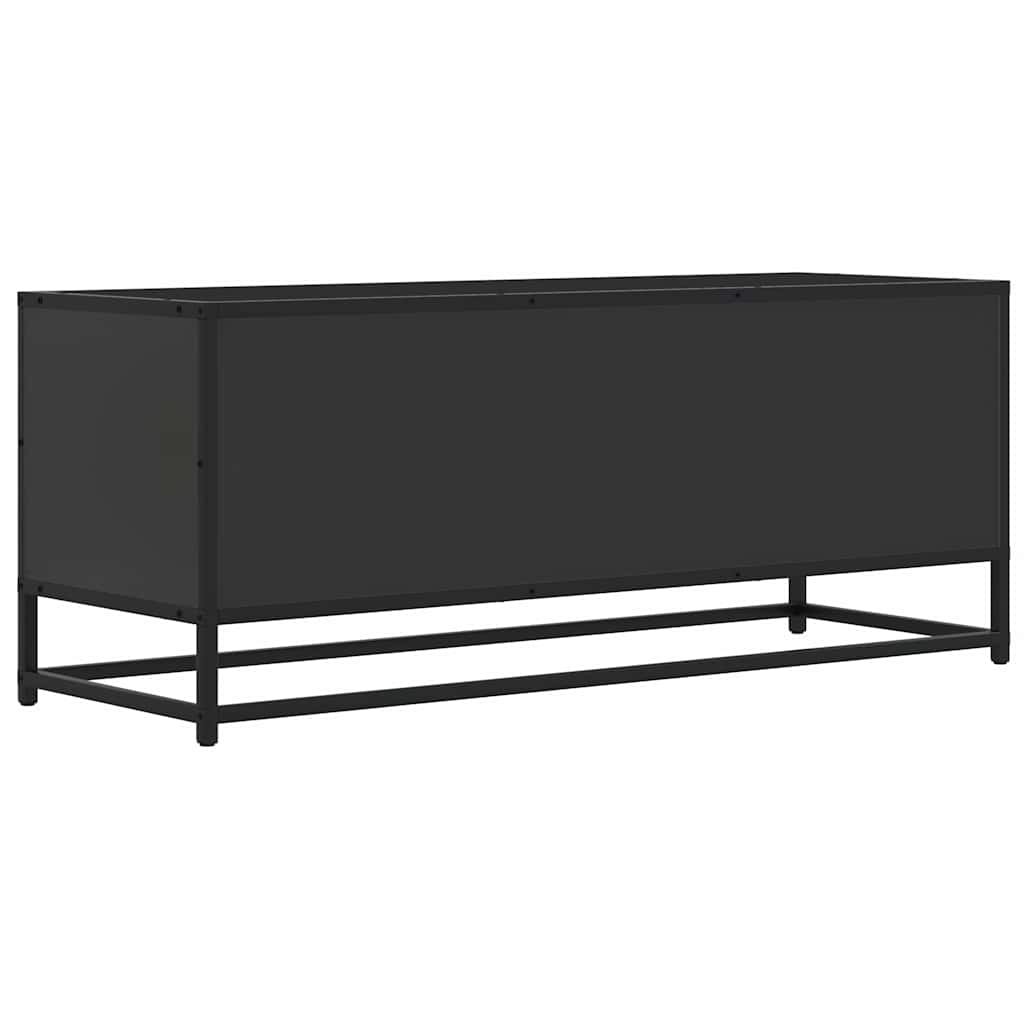 TV ormarić crni 100x34,5x40 cm Konstruirano drvo i metal