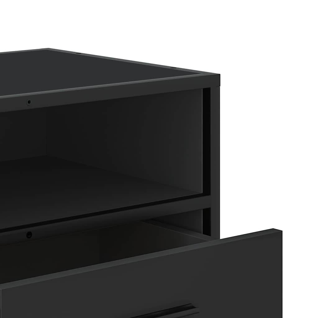 TV ormarić crni 100x34,5x40 cm Konstruirano drvo i metal