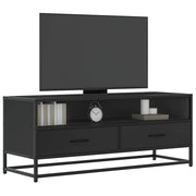 TV ormarić crni 100x34,5x40 cm Konstruirano drvo i metal