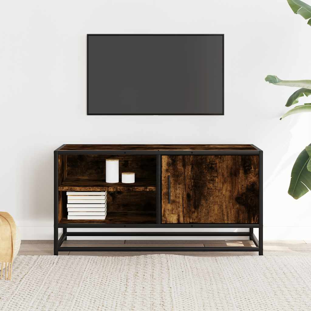 TV ormarić boja dimljenog hrasta 80x34,5x40 cm konstruirano