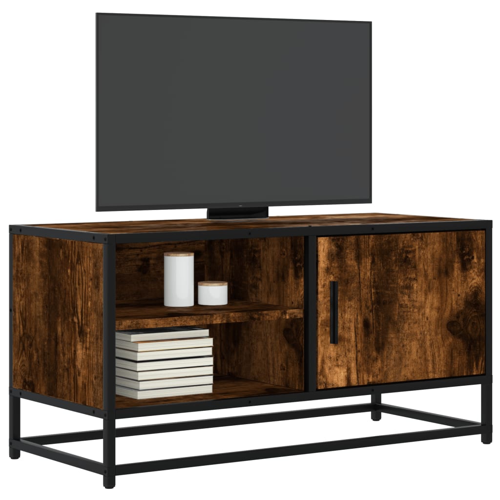 TV ormarić boja dimljenog hrasta 80x34,5x40 cm konstruirano