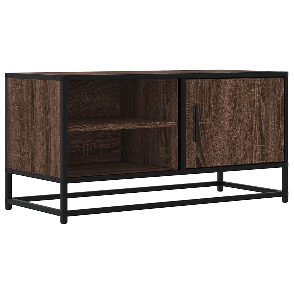 TV ormarić boja smeđeg hrasta 80x34,5x40 cm konstruirano