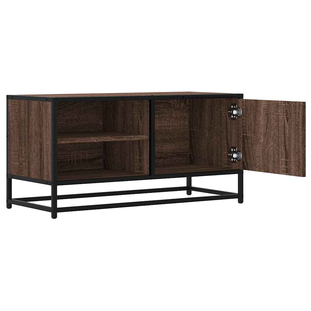 TV ormarić boja smeđeg hrasta 80x34,5x40 cm konstruirano
