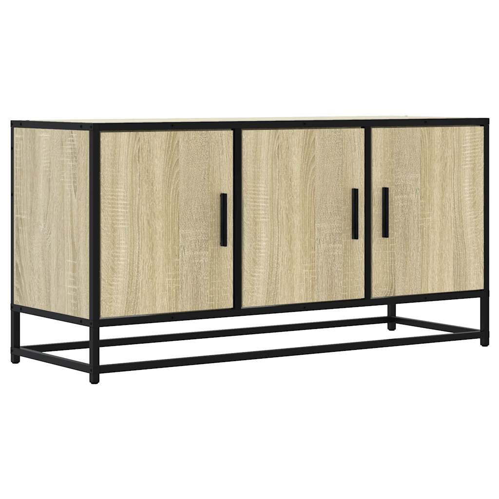 TV ormarić Sonoma hrast 100x35x50 cm Konstruirano drvo i metal