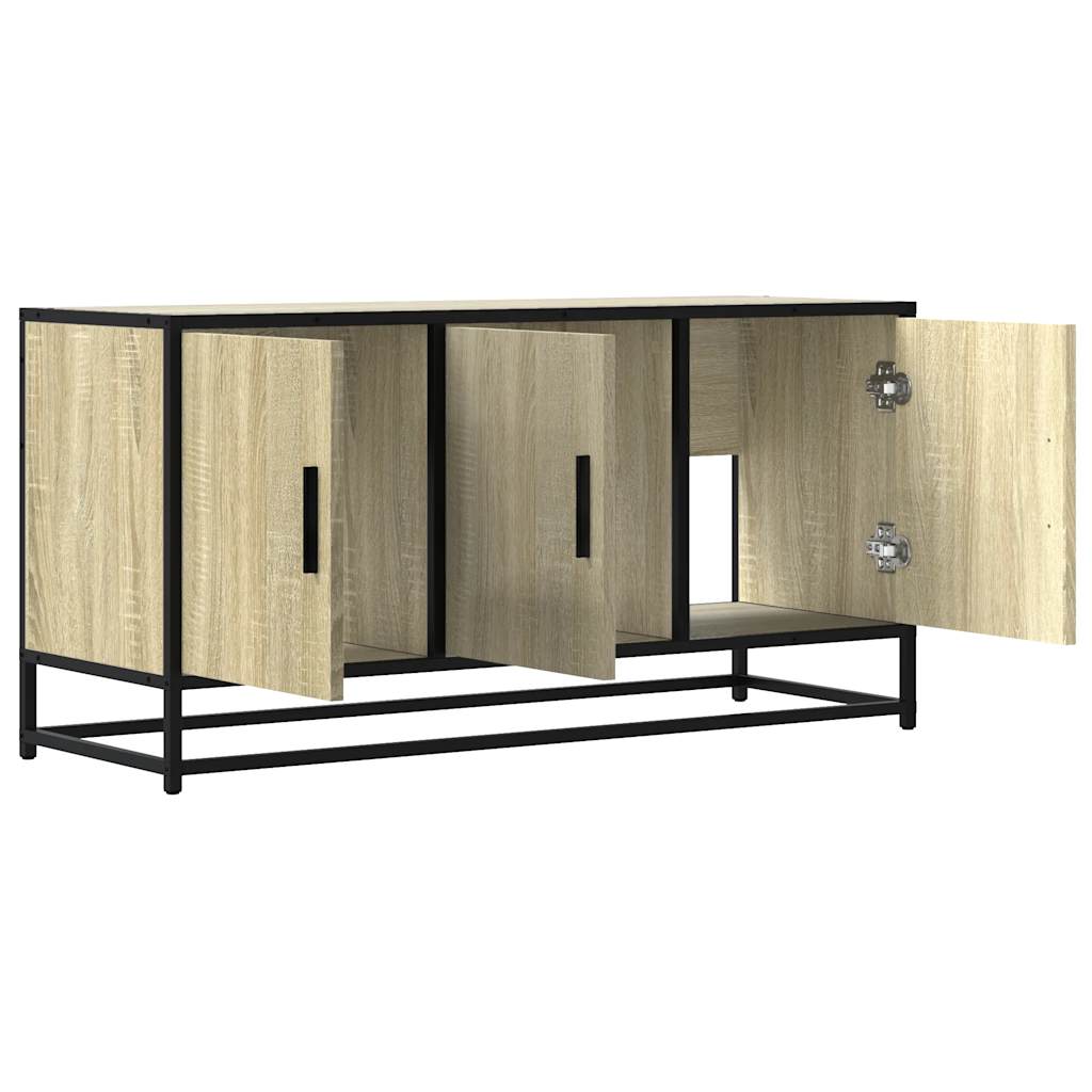 TV ormarić Sonoma hrast 100x35x50 cm Konstruirano drvo i metal