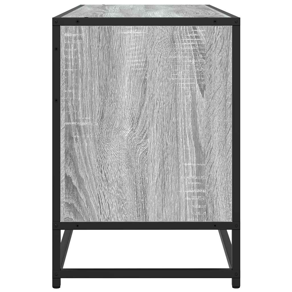 TV ormarić sivi Sonoma 100x35x50 cm Konstruirano drvo i metal