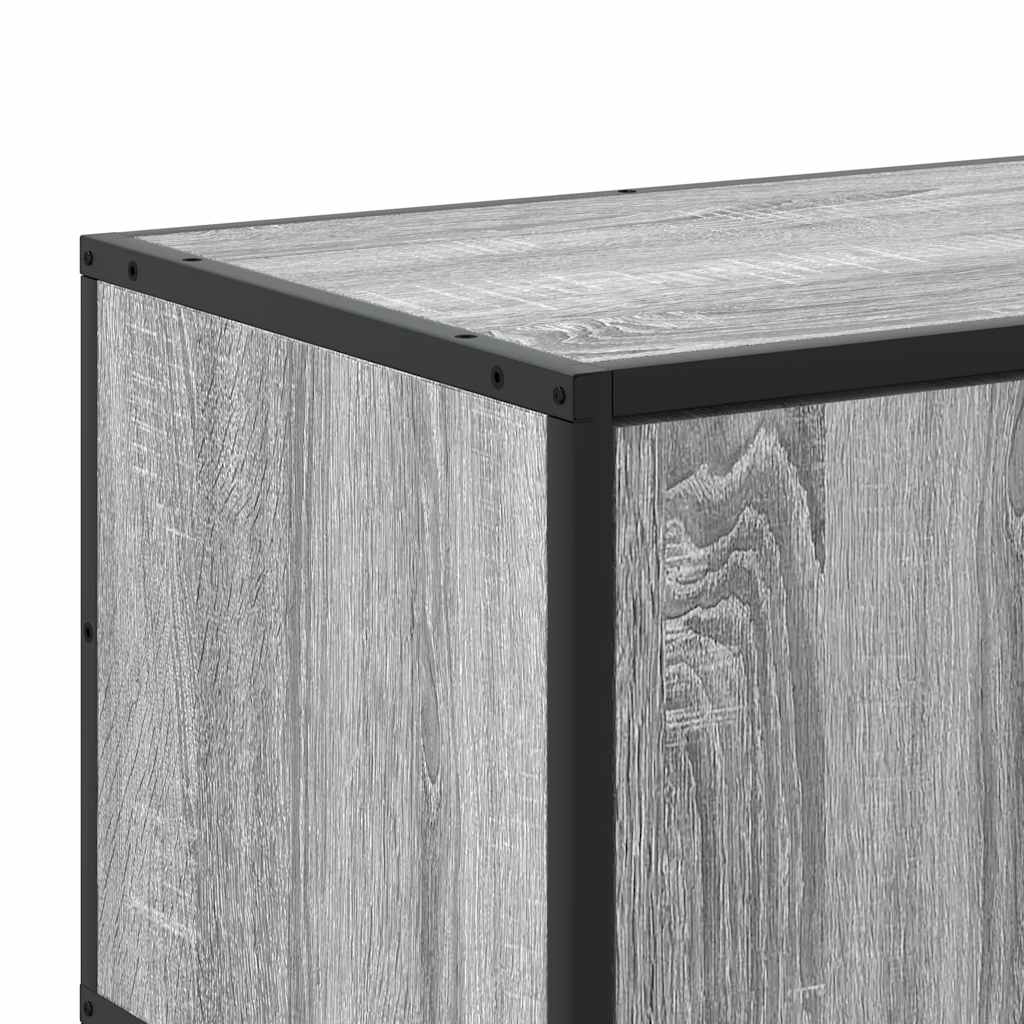 TV ormarić sivi Sonoma 100x35x50 cm Konstruirano drvo i metal