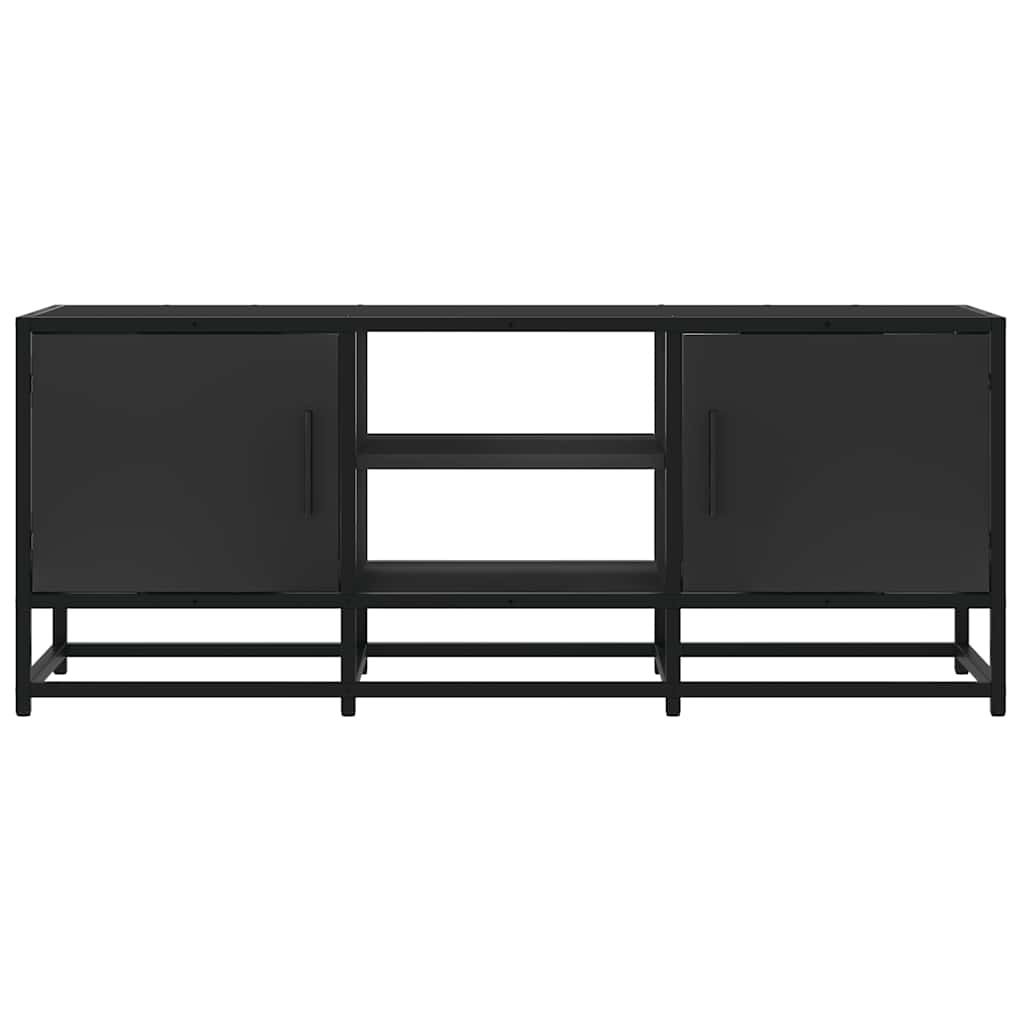 TV ormarić crni 100 x 35 x 41 cm konstruirano drvo i metal